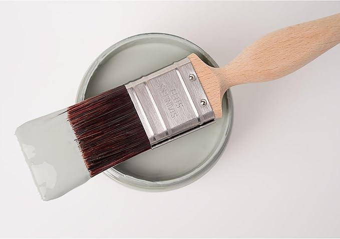 Dixie Belle Silk All-in-One Mineral Paint | Oxford Fog (4oz) | Earthy Warm Blue Green All-in-One Water Based Primer + Topcoat | Durable Furniture Paint | Low Reflective Finish