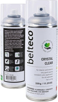 Crystal Clear Semi Gloss Spray Paint | Water based & Odorless | Eco-Friendly & Vegan | Weather & UV-Resistant | For all Substrates | Fast Drying with High Coverage | For Indoor/Outdoor Use