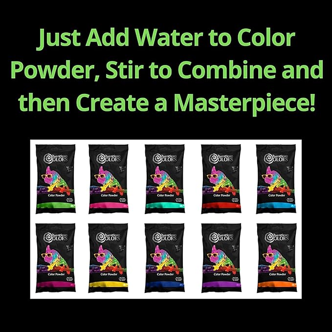 Chameleon Colors Sidewalk Chalk Paint Kit, Outdoor Chalk Paint Kit, 10 Vibrant Colors