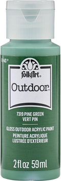FolkArt Outdoor Acrylic Craft Paint, Gloss Finish, Pine Green, 2 fl oz
