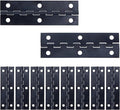 T Tulead Black Butt Hinges Narrow Iron Cabinet Hinges Toolbox Hinge 2.95"x0.9", Pack of 10 with Mounting Screws
