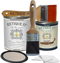 Retique It Chalk Furniture Paint by Renaissance DIY, 6 Piece Set, 11 Alabaster, 32 Ounces