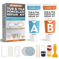 Bondtech Porcelain Repair Kit, White Bathtub & Tile Repair Kit, for Tub, Enamel, Fiberglass, Acrylic, Porcelain, Ceramic, Marble, Granite, Chips, Dents, Cracks, Hole (101)