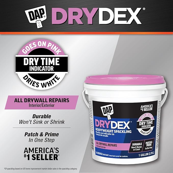 DAP 7079812347 Drydex Spackling Ga Raw Building Material, Pink/White