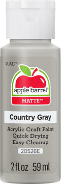 Apple Barrel Acrylic Paint in Assorted Colors (2 Ounce), 20526 Country Grey