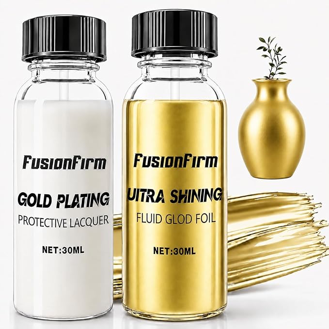 Liquid Leaf Paint - Alcohol-Based Airbrush Paint - High Gloss Finish Gold 1 Fl Oz