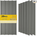 20PCS 160ft² Metal Roofing Panels 61.02”x18.9” Corrugated Metal Sheets Galvanized Exterior Siding Roofing Materials for Outdoor House Garages Sheds Pergola Gazebo Chicken Coop Stables, Gray
