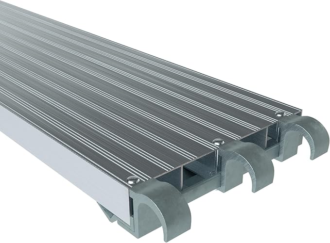Louisville Ladder 7 ft. x 19 in. (3-Pack) Scaffolding Platform, Aluminum Work Platform and Scaffold Plank, 75 psf-Load Capacity, PD9207-3