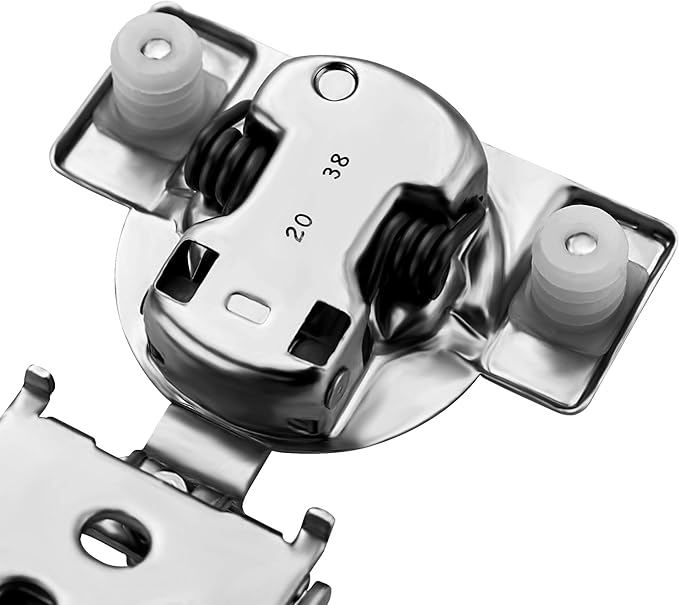 Ravinte 6 Pack 3 Pairs 3/4 inch Overlay Soft Close Hinges for Kitchen Cabinet Satin Nickel Hidden Stainless Steel Concealed Hinges self Closing