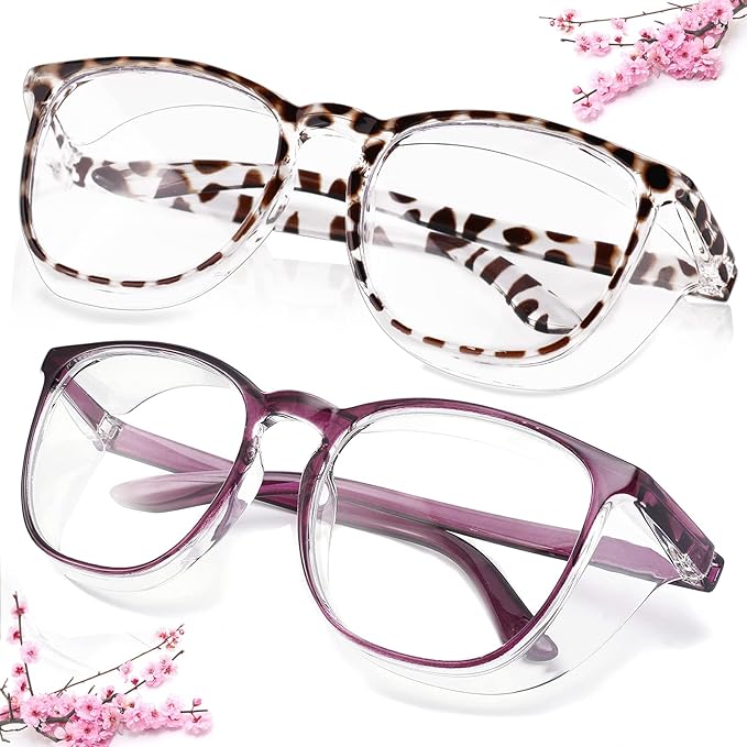 SQIMZAR Safety Glasses Goggles For Women Nurses Protective Eyewear,Anti Fog Safety Goggles