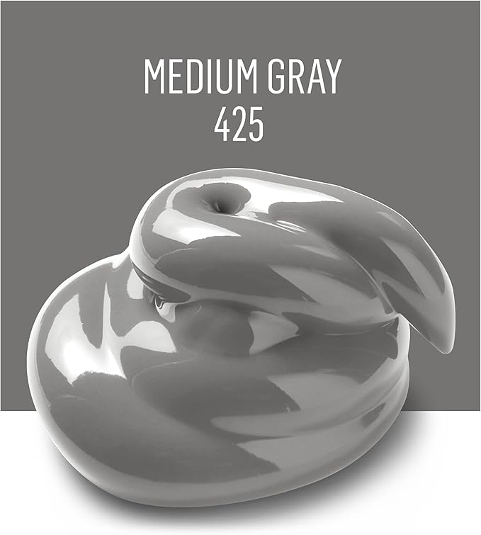 FolkArt Acrylic Paint in Assorted Colors (2 oz), 425, Medium Gray