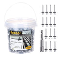 Metal Roofing Screws 10 x 2 inch, Hex Head Sheet Metal Roof Screw with EPDM Washer for Corrugated Roofing (250Pcs)