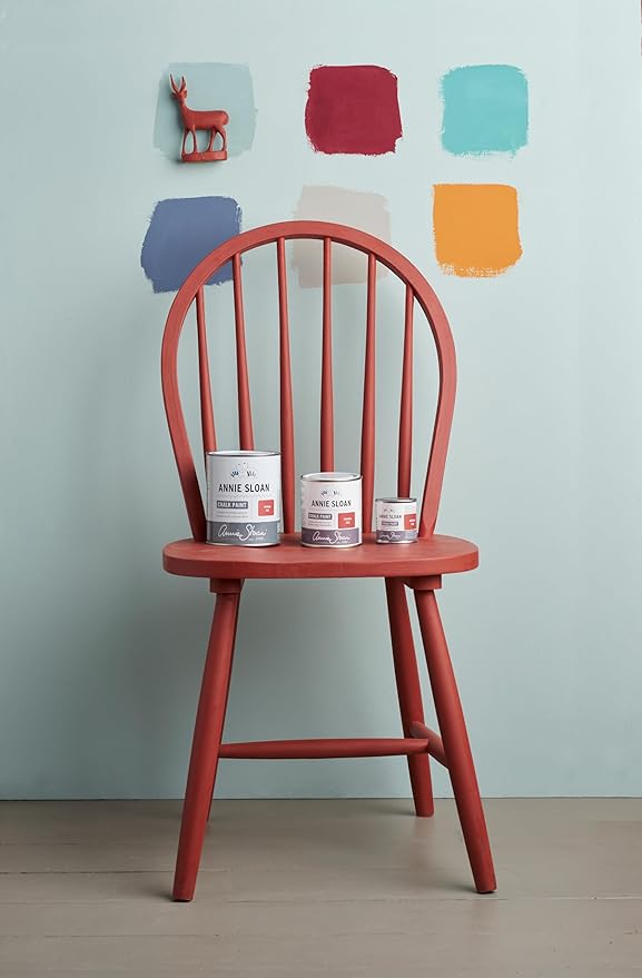 Annie Sloan Chalk Paint® (Paprika Red, 500 ml/16.9 Fl Oz) a unique decorative paint for furniture, cabinets and home décor with no sanding or priming