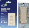 Leviton SureSlide LED Advanced Dimmer Switch for 150W Dimmable LED, Halogen and Incandescent Bulbs and Fixtures, 66741-T, Light Almond