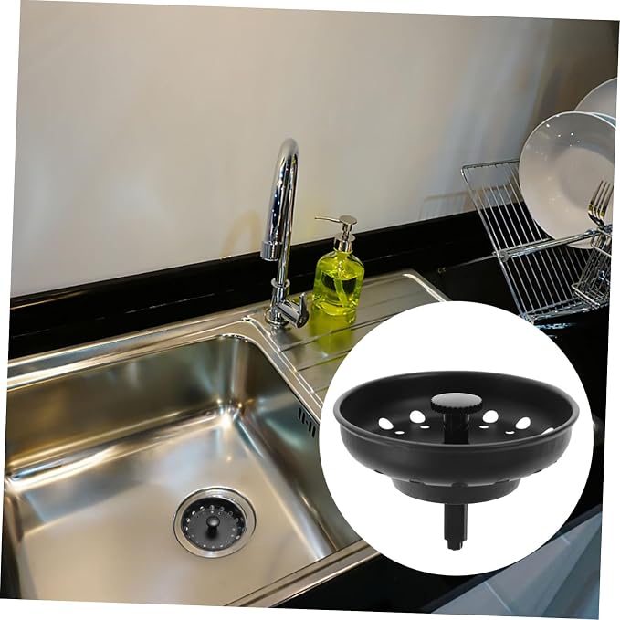 Homoyoyo 10pcs Metal Sink Drain Strainer Stopper Kitchen Drain Filter Handle Easy to Install and for Home Use -Clogging for Standard Sinks