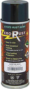 62SP Black Rust Inhibitive Coating 12oz Aerosol | Direct-to-Metal Corrosion Protection | Industrial-Grade Black Rust Preventive Paint