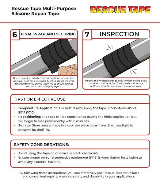 Bond It Rescue Tape, Self-Fusing Silicone for Emergency Plumbing, Pipe & Hose Repair, Electrical Insulation, Waterproof, 950 PSI, Made in USA, 1" x 12', Red