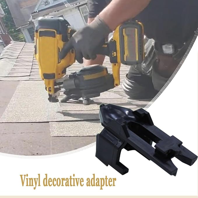 New upgradation Vinyl Siding Adaptor Tip DCN45RN DCN45RND1 DCN45RNB for Dewalt Roofing Nailer Cordless 20v Tip Replacement Vinyl Siding Adaptor Tip and Vinyl Siding Adaptor A&B style 4pack