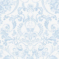 Ismoon Blue and White Wallpaper Floral Peel and Stick Wallpaper 17.3in x 32.8ft Vintage Damask Blue Contact Paper Boho Removable Watercolor Wall Paper for Bedroom Bthroom Kitchen Décor Vinyl