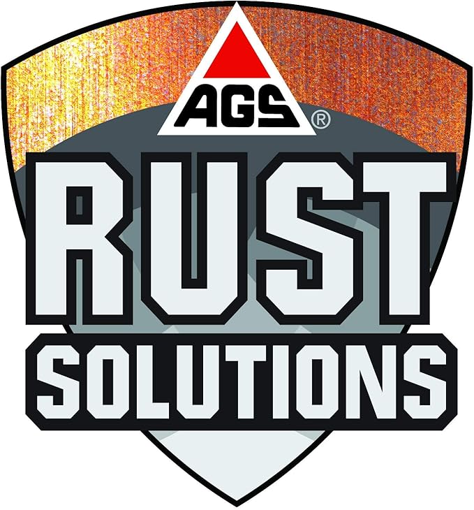 AGS RUST SOLUTIONS Apply Over Rust Paint, Matte Black Finish, 1 Gallon, Ideal for Paint Car Rust, Home, Shop and Farm, No Top Coat Necessary, UV Protection Paint (Pack of 3)
