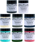 8 * 4OZ PCS Cream Furniture Paint Cream Matte Finish Wood Cabinet Sea Blue Chalk Paste Odorless No Sanding DIY Home Decor Chalk Paint For Wooden Furniture, Crafts, Table, Chair