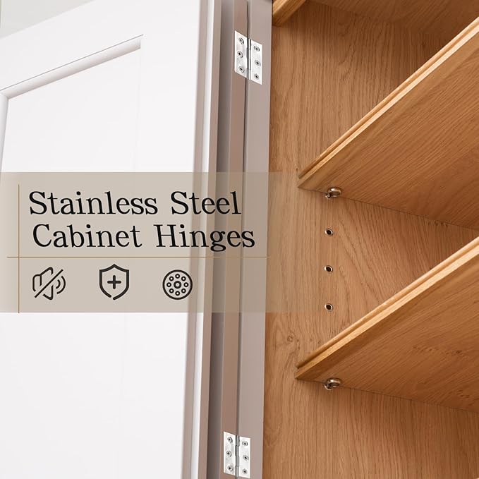 Luomorgo 20 Pack 2 Inch Mini Hinges Butt Hinges, Stainless Steel Cabinet Hinges, Small Folding Door Hinge for Wooden Box, Crafts (Silver)