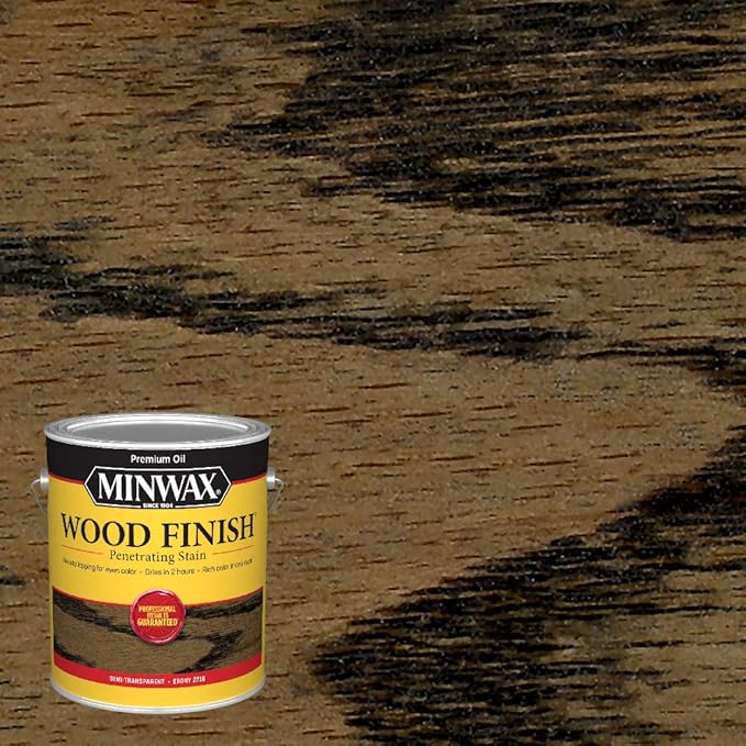 Minwax Wood Finish 710130000, Ebony Stain, Gallon