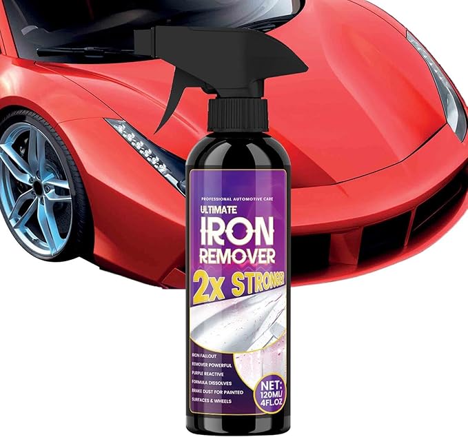2026 New Iron Remover Car Detailing 120ML Long-Lasting Powerful Rust Stain Removers,Car Rust Remover, Multipurpose Cleaner Detailing Solution for Rims Calipers Wheels