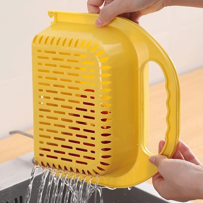 Draining rack Multifunctional Foldable Drain Basket Thickened Plastic Sink Filter Basket Kitchen Hanging Fruit and Vegetable Storage Basket for Washing Pasta Fruit Sink Strainer Basket(C)