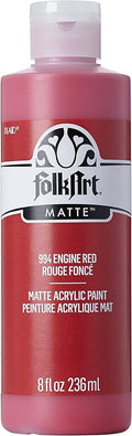FolkArt Acrylic Paint in Assorted Colors (8 oz), , Engine Red