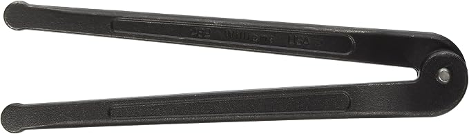 Williams JHW482 Adjustable Face Spanner with a 2-Inch Span Diameter, Ideal for Adjusting Collars, Lock Nut Rings, and Bearings, Black