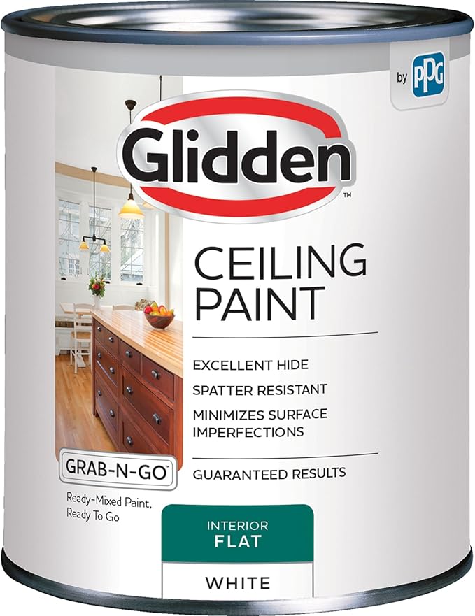 Glidden 1 qt. White Flat Ceiling Interior Paint