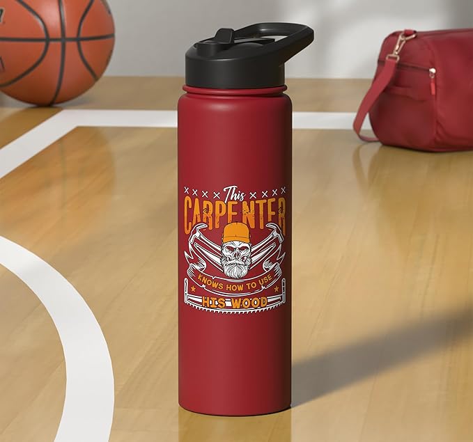 This Carpenter Knows How To Use Woodwork Carpentry Carpenter Stainless Steel Insulated Water Bottle