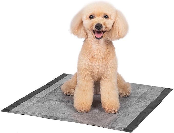 Glad for Pets Black Charcoal Puppy Pads | Puppy Potty Training Pads That Absorb & NEUTRALIZE Urine Instantly | New & Improved Quality, 100 Count(2-Pack)