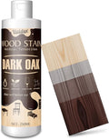 Wood Stain, 8.5oz/250ml Water Based Wood Stain for Indoor and Outdoor Furniture, Cabinet, Door, Trim and More - Fast Drying, Low Odor＆Non-Toxic, Easy to Apply, Multiple Finishes (Dark Oak)