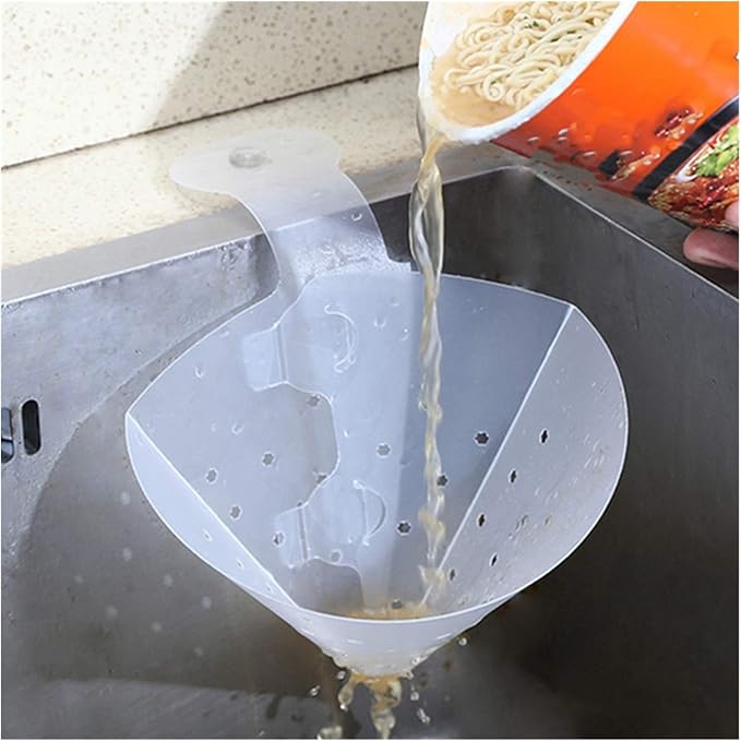 Water Filter, Foldable Kitchen Sink Strainer Self-Standing Filter Food Vegetable Stopper Drain Gadgets, 10PCS Jingxin
