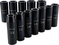 CRAFTSMAN Impact Socket Set, Metric, 1/2-Inch Drive, Deep Impact Sockets, 12-Piece (CMMT15887)