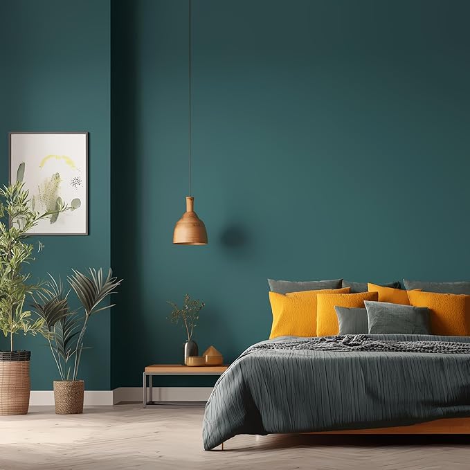 EVOLVE Interior Paint & Primer, Eggshell (Vine Green), 5 Gallon – One-Coat Coverage, Excellent Hide, Low VOC, Low Odor, Washable Paint for Walls, Doors & Trim