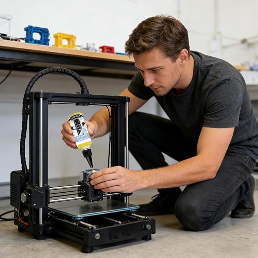 3D Printer Lubricant - 100g Dust Resistant, 1 High Viscosity Grease for Threaded Rods, Synthetic Friction Reducer with Wide Temp Range, Repair Supply, Smooth Motion Paste for Rails and Gears