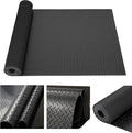 tonchean 16.4 x 3.3 FT Diamond Plate Rubber Flooring Roll, 3.2 mm Thickened Heavy Duty Garage Floor Mat, Non-Slip Rubber Mat for Under Car, Truck, Basement, Workshop