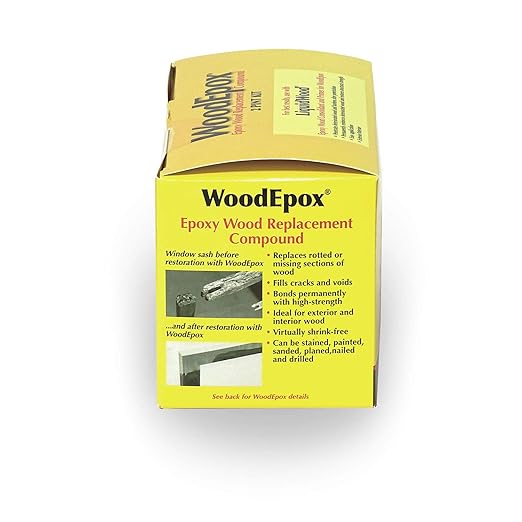 Abatron WoodEpox Kit - 2 Pint - 2-Part Structural Epoxy Adhesive Filler - Wood Filler Putty