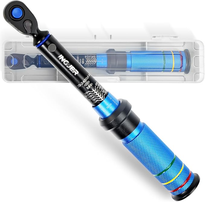 Torque Wrench, Mini 20-240in.lb, UPGRADE 1/4 Torque Wrench | 2.3-27.1Nm,±3% Precision Dual-Direction, 72 Tooth Small Torque Wrench for Bike, Inch Pound Torque Wrench for Gunsmithing