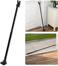 SECURITYMAN 3-in-1 Door Security Bar, Security Door Stoppers & Door Barricade – Heavy Duty Adjustable Iron Security Lock Bar for Home Defense, Apartment & Travel Safety (1 Pack - Black)
