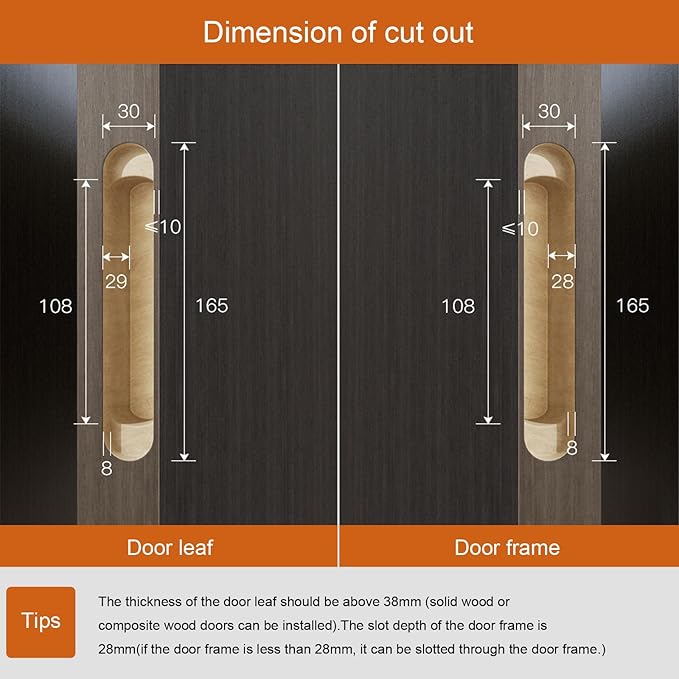YAGU 6.5 inch 3 Way Adjustable Invisible Hinges Hidden Door Hinges Concealed Hinges Zinc Alloy 180 Degree Swing Hinge Butt Hinge 6.5 x 3.2 x 1.1 inch Matte Silver (1 Piece)