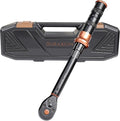 Torque Wrench 3/8-Inch Drive Dual Range Scales 5-50 Ft-Lb/6.8-67Nm | ±3% Precision, 72 tooth Dual-direction Torque Wrenches for Bike, Motorcycle and Car Repair