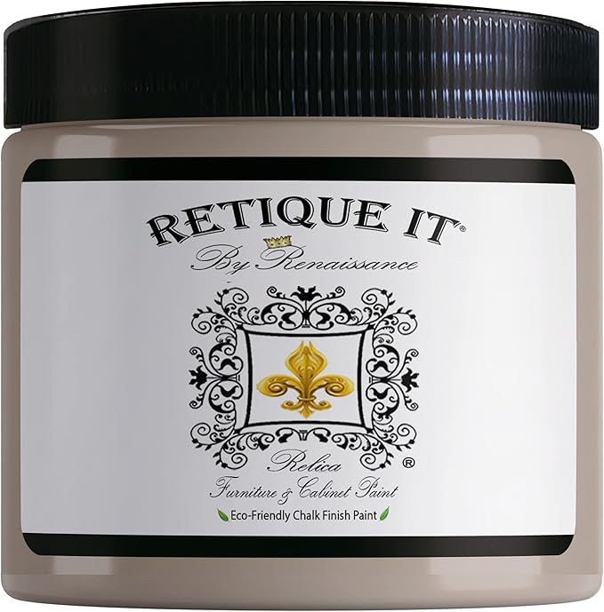 Retique It Chalk Furniture Paint by Renaissance DIY, 16 oz (Pint), 11 Alabaster