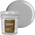 EVOLVE Paint & Primer: Environment-friendly, Low Sheen with One-coat Coverage for Interior & Exterior surfaces (Graphite Gray, 5-Gallon)