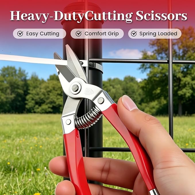 105PCS Heavy Duty 304 Stainless Steel Cable Tie Gun Kit, Includes 105PCS 11.8 Inch Metal Zip Ties, Self-Locking, UV & Corrosion Resistant, for Fence, Exhaust Pipe, Chicken Coop, Farm Use