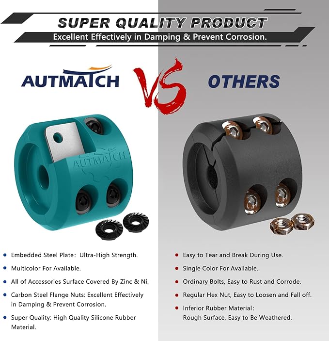 AUTMATCH Winch Cable Hook Stopper (1 Pack), Silicone Rubber Winch Stopper for Wire & Synthetic Rope, Winch Line ATV UTV, Shock Absorbent, Prevent Pulling Bounce and Abrasion, Teal