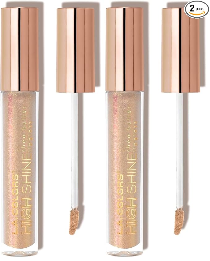 L.A. COLORS High Shine Lipgloss, Sugar Lips CLG998 (Pack of 2)